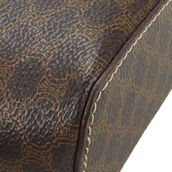CELINE Brown Leather Vanity Bag - Picture 6 of 11